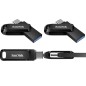 SanDisk Ultra Dual Drive 128GB 3.2 Gen 1 USB stick Sort SanDisk Ultra Dual Drive 128GB 3.2 Gen 1 USB stick Sort